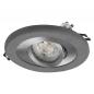 Preview: OSRAM Concrete Spot GU10 Dark 4,5W Satin Nickel Einbaustrahler IP20 - Einbaudurchmesser 68mm, Einbautiefe 115mm