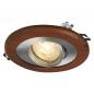 Preview: OSRAM Wood Spot GU10 Dark 4,5W Satin Nickel Einbaustrahler IP20  - Einbaudurchmesser 68mm, Einbautiefe 115mm