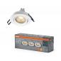 Preview: 3er Set OSRAM GU10 3,7W LED Spot Set Recess Click Dim Weiß 2700K IP20 Einbaustrahler -  Einbaudurchmesser 68mm, Einbautiefe 100mm