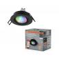 Preview: OSRAM SMART+ MATTER LED Spot Recess GU10 Adjustable 4,7W RGBW Sand Schwarz IP20 Einbaustrahler - Einbaudurchmesser 68mm, Einbautiefe 100mm