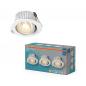 Preview: 3er Set OSRAM LED Spot Recess DIM IP44 Adjustable 4,9W 2700K 36° Weiß Einbaustrahler dimmbar- Einbaudurchmesser 68mm, Einbautiefe 80mm