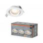 Preview: 3er Set OSRAM LED Spot Set Recess DIM 4,9W 827 120° Weiß Einbaustrahler - Einbaudurchmesser 75mm, Einbautiefe 40mm