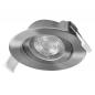 Preview: 3er Set OSRAM Spot Set Recess Adjustable 4,9W 827 36° Satin Nickel LED Einbaustrahler - Einbaudurchmesser 75mm, Einbautiefe 40mm