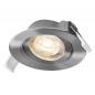 Preview: 3er Set OSRAM Spot Set Recess Adjustable 4,9W 827 36° Satin Nickel LED Einbaustrahler - Einbaudurchmesser 75mm, Einbautiefe 40mm