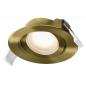 Preview: 3er Set OSRAM Spot Set Recess Adjustable 4,9W 827 120° Green Brass LED Einbaustrahler - Einbaudurchmesser 75mm, Einbautiefe 40mm