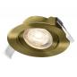 Preview: 3er Set OSRAM LED Spot Set Recess Simple DIM 4,9W 827 40° Green Brass Einbaustrahler - Einbaudurchmesser 75mm, Einbautiefe 40mm