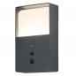 Preview: OSRAM ENDURA Style USB Volt Square Sensor IP54 Dark Grey Akku Außenwandleuchte