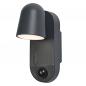 Preview: OSRAM ENDURA Style USB Adjustable Round Sensor IP54 Dark Grey Akku Außenwandleuchte