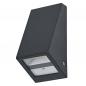 Preview: OSRAM ENDURA Style USB Wall Step Slim Sensor IP44 Dark Grey Akku LED Außenwandleuchte mit Bewegungsmelder