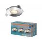 Preview: 3er Set OSRAM LED Spot Recess DIM IP44 4,9W 2700K 36° Chrom Einbaustrahler dimmbar - Einbaudurchmesser 68mm, Einbautiefe 40mm