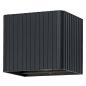 Preview: OSRAM ENDURA Style Striped Cube Wandleuchte Up/Down 10W IP65 Dunkelgrau
