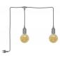 Preview: OSRAM ENDURA Decor Portable Pendant Hängelampe 6m 2x2,5W E27 IP44 Grau