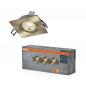 Preview: 3er Set OSRAM GU10 4,5W LED Spot Set Recess Square Click 3er Set Grünes Messing 2700K IP20 Einbaustrahler -  Einbaudurchmesser 68mm, Einbautiefe 100mm