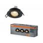 Preview: 3er Set OSRAM GU10 4,5W LED Spot Set Recess Click Schwarz 2700K IP20 Einbaustrahler -  Einbaudurchmesser 68mm, Einbautiefe 100mm