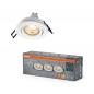 Preview: 3er Set OSRAM GU10 4,5W LED Spot Set Recess Click Weiß 2700K IP20 Einbaustrahler -  Einbaudurchmesser 68mm, Einbautiefe 100mm