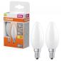 Preview: 2er Pack OSRAM E14 LED Star Classic B 40 Lampe Kerzenform matt 3,4W wie 40W warmweißes Licht