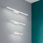Preview: Große Nala LED Wandleuchte als Spiegel- und Bilderleuchte in Weiss von Fabas Luce