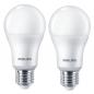 Preview: 2er Pack PHILIPS E27 CorePro LED-Lampen 8W wie 60W 4000K neutralweißes Licht