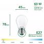 Preview: Philips E27 LED Lampe Tropfenform matt 3,8W wie 60W warmweisses Licht Ultra Efficient