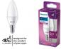 Preview: PHILIPS E14 LED Lampe in Kerzenform weiss mattiert  5W wie 40W 4000K neutralweißes Licht für schmale Lampen