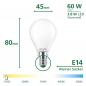 Preview: Philips E14 LED Lampe Tropfenform matt 3,8W wie 60W warmweisses Licht Ultra Efficient