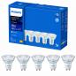 Preview: 5er-Set Philips MASTER Value LEDspot GU10 3,7W wie 50W 3000K warmweiß 365lm 36° CRI 90 dimmbar