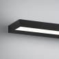 Preview: 60cm Helestra SLATE LED Wandleuchte & Spiegelleuchte in matt Schwarz & Transparent satiniert