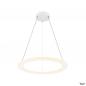 Preview: SLV 1007856 ONE FLAT PD, single, Pendelleuchte, Pendellänge 180 cm, 2700/3000 K, PHASE, weiß