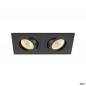 Preview: SLV 1008005 NEW TRIA® 155, DOUBLE LED-Modul, 2700 K, 38°, PHASE, schwarz