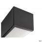 Preview: SLV 1008071 CHROMBO, Wandaufbauleuchte, quadratisch, 3000 K, 8 W, PHASE, 120°, schwarz