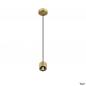 Preview: SLV 1008117 VARYT, Pendelleuchte, E14, Pendellänge 150 cm, 1x max. 6 W, messing
