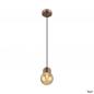 Preview: SLV 1008118 VARYT, Pendelleuchte, E14, Pendellänge 150 cm, 1x max. 6 W, kupfer