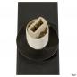 Preview: SLV 1008124 SUN, Wandaufbauleuchte, rund, 1x max. 40 W, LED-Leuchtmittel, G9, PHASE, schwarz