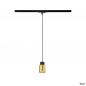 Preview: SLV 1008255 PURI 2.0 Tube, 1~ Pendelleuchte, GU10, Pendellänge 200 cm, 1x max. 6 W, schwarz / gold