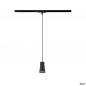 Preview: SLV 1008258 PURI 2.0 Cone, 1~ Pendelleuchte, GU10, Pendellänge 200 cm, 1x max. 6 W, schwarz