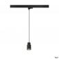 Preview: SLV 1008275 PURI 2.0 Tube, 3~ Pendelleuchte, GU10, Pendellänge 200 cm, 1x max. 6 W, schwarz