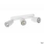 Preview: SLV 1008322 PURI 2.0 Tube, Wand- und Deckenaufbauleuchte, long, 3 x max. 6 W GU10, weiß