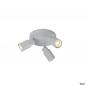 Preview: SLV 1008335 PURI 2.0 Tube, Wand- und Deckenaufbauleuchte, rund, 3 x max. 6 W GU10, grau