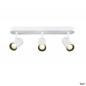 Preview: SLV 1008705 NOBLO®, Wand- und Deckenaufbauleuchte, triple, rund, 2000-3000 K, 22 W, Dim-to-Warm, PHASE, 36°, weiß