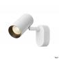 Preview: SLV 1008715 NOBLO®, Wand- und Deckenaufbauleuchte, single, rund, 2700 K, 6 W, PHASE, 32°, weiß
