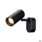 Preview: SLV 1008718 NOBLO®, Wand- und Deckenaufbauleuchte, single, rund, 2700 K, 6 W, PHASE, 32°, schwarz