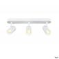 Preview: SLV 1008705 NOBLO®, Wand- und Deckenaufbauleuchte, triple, rund, 2000-3000 K, 22 W, Dim-to-Warm, PHASE, 36°, weiß