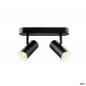 Preview: SLV 1008707 NOBLO®, Wand- und Deckenaufbauleuchte, double, rund, 2000-3000 K, 15 W, Dim-to-Warm, PHASE, 36°, schwarz