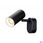 Preview: SLV 1008718 NOBLO®, Wand- und Deckenaufbauleuchte, single, rund, 2700 K, 6 W, PHASE, 32°, schwarz