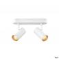 Preview: SLV 1008704 NOBLO®, Wand- und Deckenaufbauleuchte, double, rund, 2000-3000 K, 15 W, Dim-to-Warm, PHASE, 36°, weiß