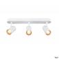 Preview: SLV 1008705 NOBLO®, Wand- und Deckenaufbauleuchte, triple, rund, 2000-3000 K, 22 W, Dim-to-Warm, PHASE, 36°, weiß