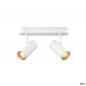 Preview: SLV 1008716 NOBLO®, Wand- und Deckenaufbauleuchte, double, rund, 2700 K, 12 W, PHASE, 32°, weiß