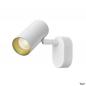 Preview: SLV 1008703 NOBLO®, Wand- und Deckenaufbauleuchte, single, rund, 2000-3000 K, 8 W, Dim-to-Warm, PHASE, 36°, weiß