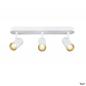 Preview: SLV 1008717 NOBLO®, Wand- und Deckenaufbauleuchte, triple, rund, 2700 K, 19 W, PHASE, 32°, weiß