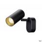 Preview: SLV 1008718 NOBLO®, Wand- und Deckenaufbauleuchte, single, rund, 2700 K, 6 W, PHASE, 32°, schwarz